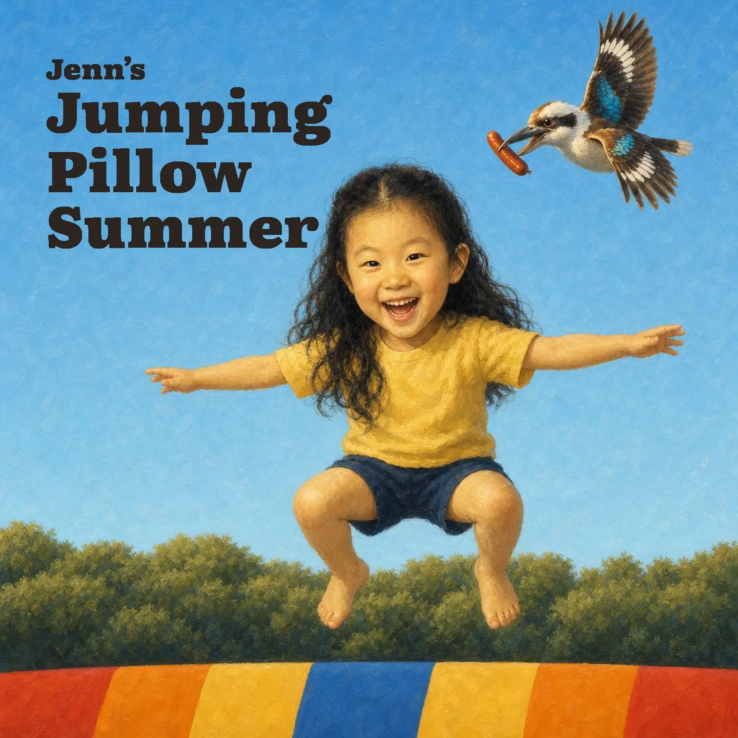 The cover of Jenn’s Jumping Pillow Summer
