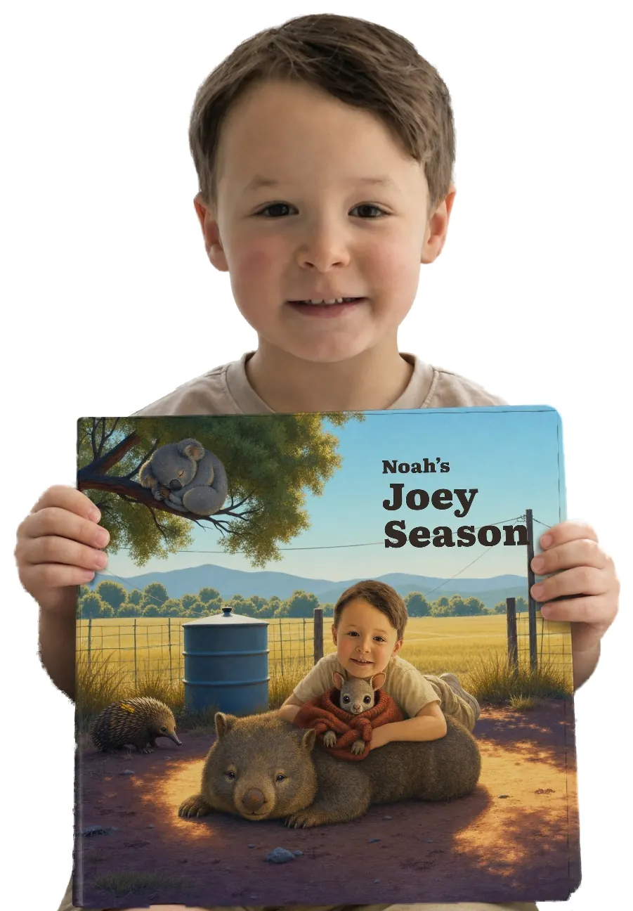 Noah with the finished book